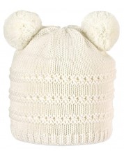 Плетена детска шапка Sterntaler - Екрю, размер 49, 12-18 м -1
