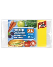 Пликове за храна Fino - Mikroten, 3 L, 25 х 35 cm, 50 броя -1