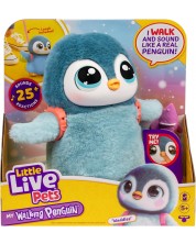 Плюшена интерактивна играчка Moose Little Live Pets - Пингвинче