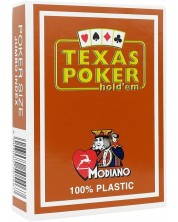 Пластични покер карти Texas Poker - охра