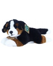 Плюшена играчка Rappa Еко приятели - Куче Бернски зененхунд, лежащо, 23 cm