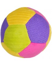 Плюшена играчка Babyono - Топка, 12 cm, лилава -1