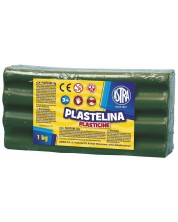 Пластилин Astra - 1 kg, тъмнозелен