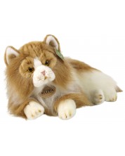 Плюшена играчка Rappa Еко приятели - Персийска котка, двуцветна, лежаща, 25 cm