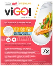 Пликове за задушаване в микровълнова фурна viGО! - Premium, 7 броя -1