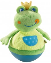 Плюшена играчка Haba - Клатушкаща се жабка -1