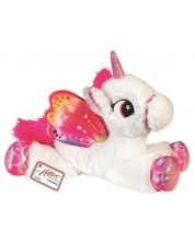 Плюшена играчка RS Toys - Еднорог, бяло-розов, 40 cm