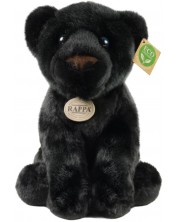 Плюшена играчка Rappa Еко приятели - Пантера, седяща, 30 cm