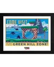 Плакат с рамка GB eye Games: Sonic the Hedgehog - Green Hill Zone
