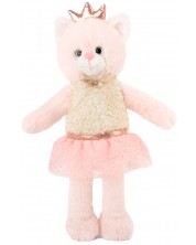 Плюшена играчка Амек Тойс - Коте, розово, 27 cm