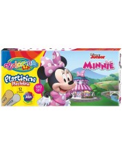 Пластилин Colorino Disney - Junior Minnie, 12 цвята -1