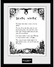 Плакат с рамка GB eye Animation: Death Note - Rules -1