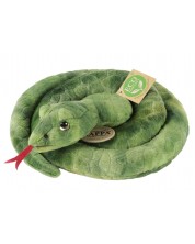 Плюшена играчка Rappa Еко приятели - Змия, 90 cm, зелена