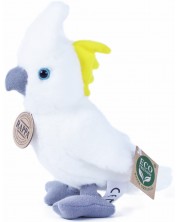 Плюшена играчка Rappa Еко приятели - Папагал Какаду, бял, 18 cm