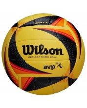 Плажна волейболна топка Wilson - AVP OPTX Replica, размер 5, жълта