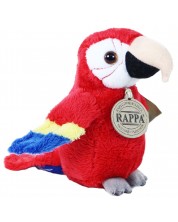 Плюшена играчка Rappa Еко приятели - Бебе Червена Ара, 15 cm