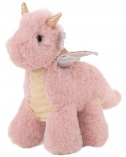 Плюшена играчка Амек Тойс - Дракон със златни криле, розов