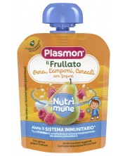 Плодова закуска Plasmon - Нутримюн, круша, малина и мюсли, 85 g