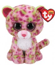 Плюшена играчка TY Toys Beanie Boos - Розов леопард Lаiney, 15 cm -1
