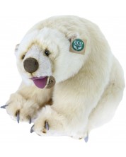 Плюшена играчка Rappa Еко приятели - Полярна мечка, 43 cm