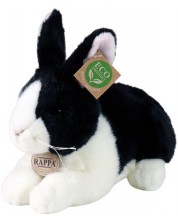 Плюшена играчка Rappa Еко приятели - Черно-бяло зайче, стоящо, 25 cm -1