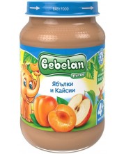 Плодово пюре  Bebelan Puree -  Ябълки и кайсии, 190 g -1