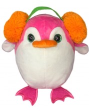 Плюшена играчка Fluffii - Пингвин с наушници -1