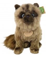 Плюшена играчка Rappa Еко приятели - Сиамска котка, седяща, 28 cm