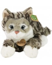 Плюшена играчка Rappa Еко приятели -Таби котка, лежаща, 40 cm -1