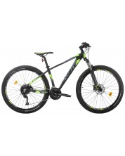 Планински велосипед със скорости SPRINT - Maverick Pro, 27.5", 480 mm, черен/зелен