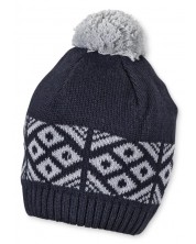 Плетена зимна шапка Sterntaler - За момчета, 49 cm, 12-18 месеца