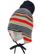 Плетена бебешка шапка Sterntaler - На райе, 51 cm, 18-24 месеца -1