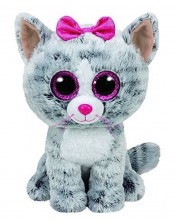 Плюшена играчка TY Toys - Сиво коте Kiki, 24 cm -1
