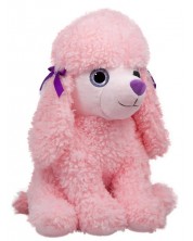 Плюшена играчка Амек Тойс - Пудел с големи очи, розов, 45 сm -1
