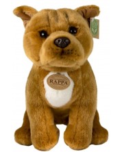 Плюшена играчка Rappa Еко приятели - Куче Старфордширски бултериер, кафяв, 30 cm -1