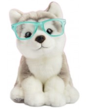 Плюшена играчка Studio Pets - Куче Хъски с очила, Улфи, 23 cm