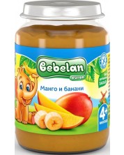 Плодово пюре Bebelan Puree- Манго с банани, 190 g -1