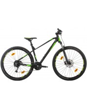 Планински велосипед със скорости SPRINT - Apolon, 29", 440 mm, черен/зелен