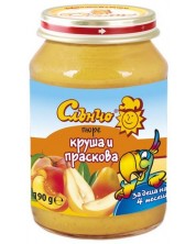 Плодово пюре Слънчо - Круша и праскова, 190 g -1