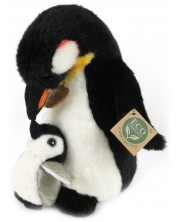 Плюшена играчка Rappa Еко приятели -  Пингвин с бебе, 22 cm -1