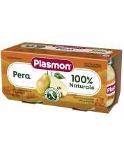 Плодово пюре Plasmon - С круша, 6м+, 2 х 80 g -1