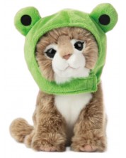 Плюшена играчка Studio Pets - Коте Мейн Кун с шапка, Принц, 23 cm -1