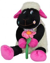 Плюшена играчка Амек Тойс - Овца с цвете, 23 сm