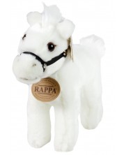 Плюшена играчка Rappa Еко приятели - Бяло конче, изправено, 20 cm