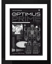 Плакат с рамка GB eye Movies: Transformers - Optimus Prime (Schematic) -1