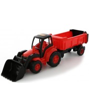 Пластмасова играчка Polesie - Трактор Champion с лопата и ремарке, асортимент