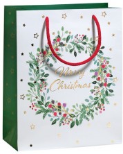 Подаръчна торбичка Zoewie - Merry Christmas, 17 x 9 x 22.5 cm -1