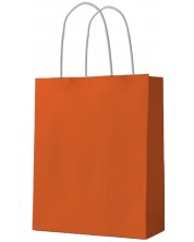 Подаръчна торба S. Cool - крафт, оранжева, L