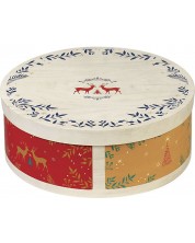 Подаръчна кутия Giftpack - Еленчета, кръгла, 12 x D31.5 cm -1
