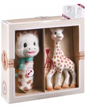 Подаръчен комплект Sophie la Girafe - Жирафчето Софи и плюшена дрънкалка